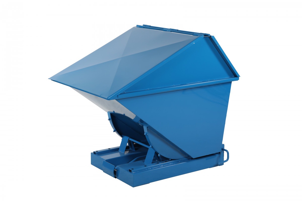 Tippcontainer med lock - 400 L