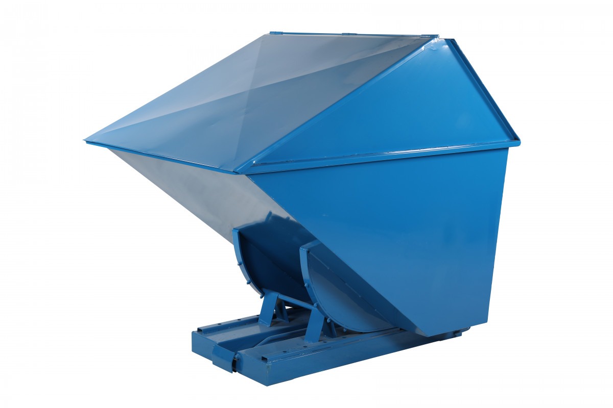 Tippcontainer med lock - 1300 L