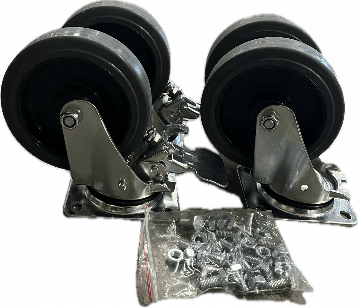 Gummihjul Broms, 160 mm